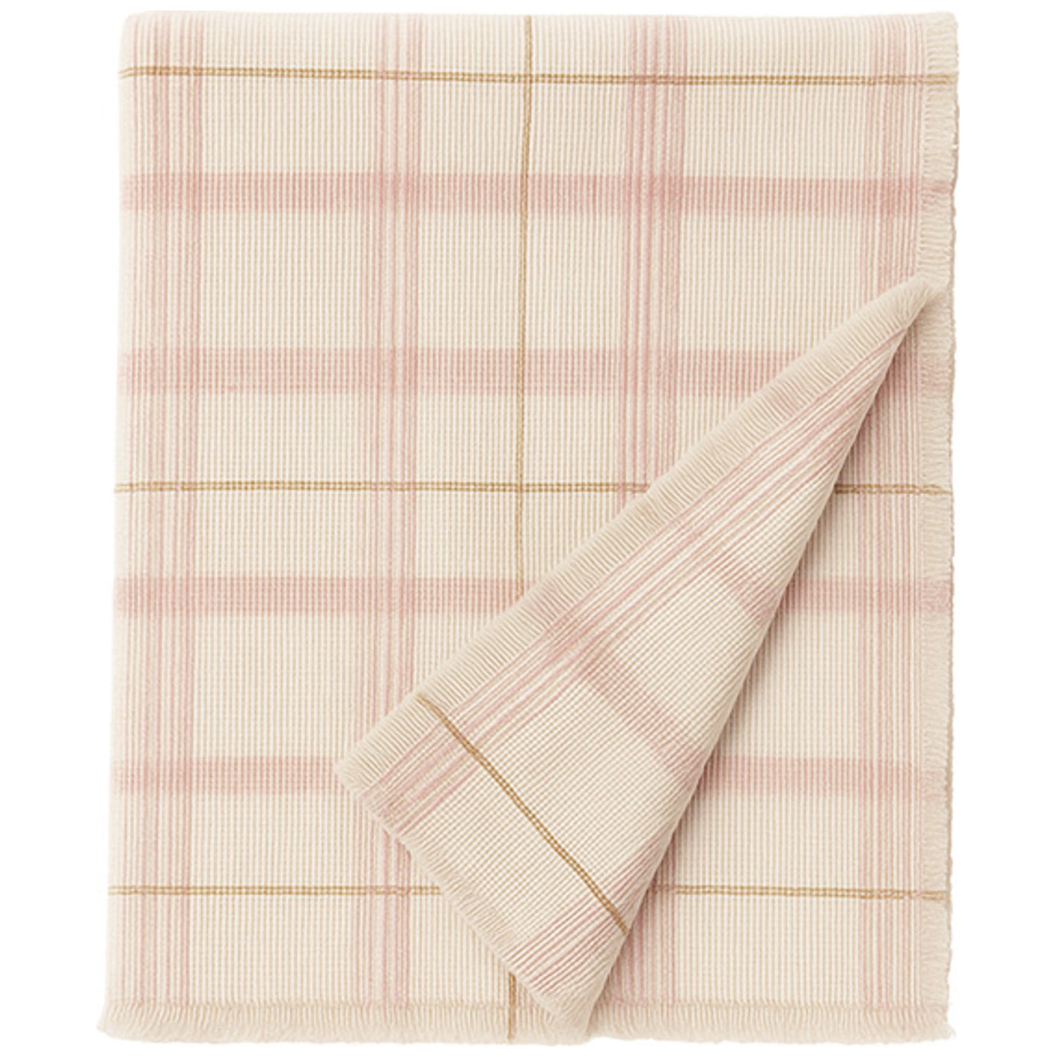 Plaid pour lit enfant Tartan Rose (140x200 cm)