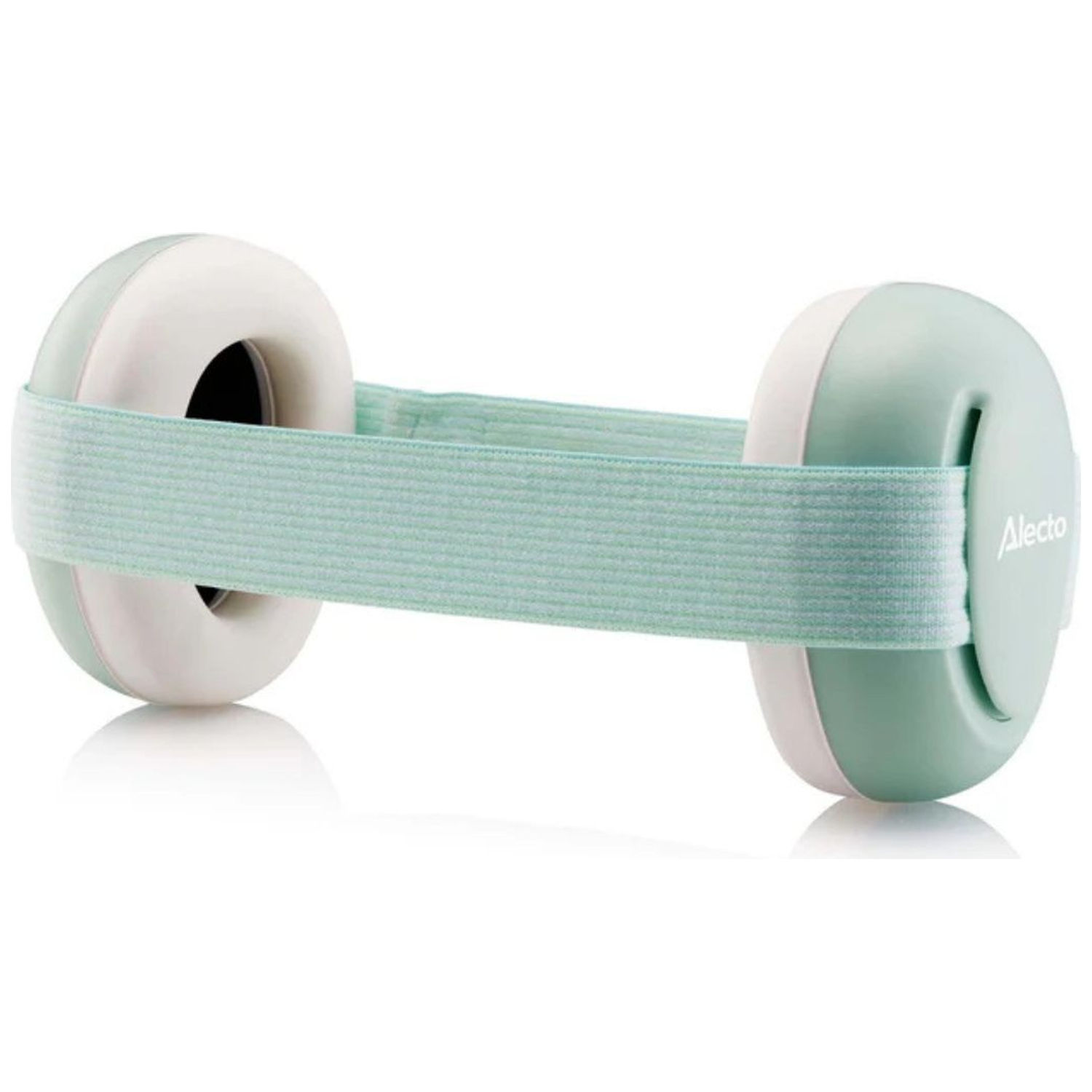 Casque anti-bruit pour bébés Blanc-Vert menthe (Alecto) - Image 3