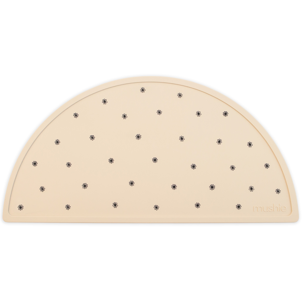 Set de table en silicone Black daisy (Mushie) - Image 1