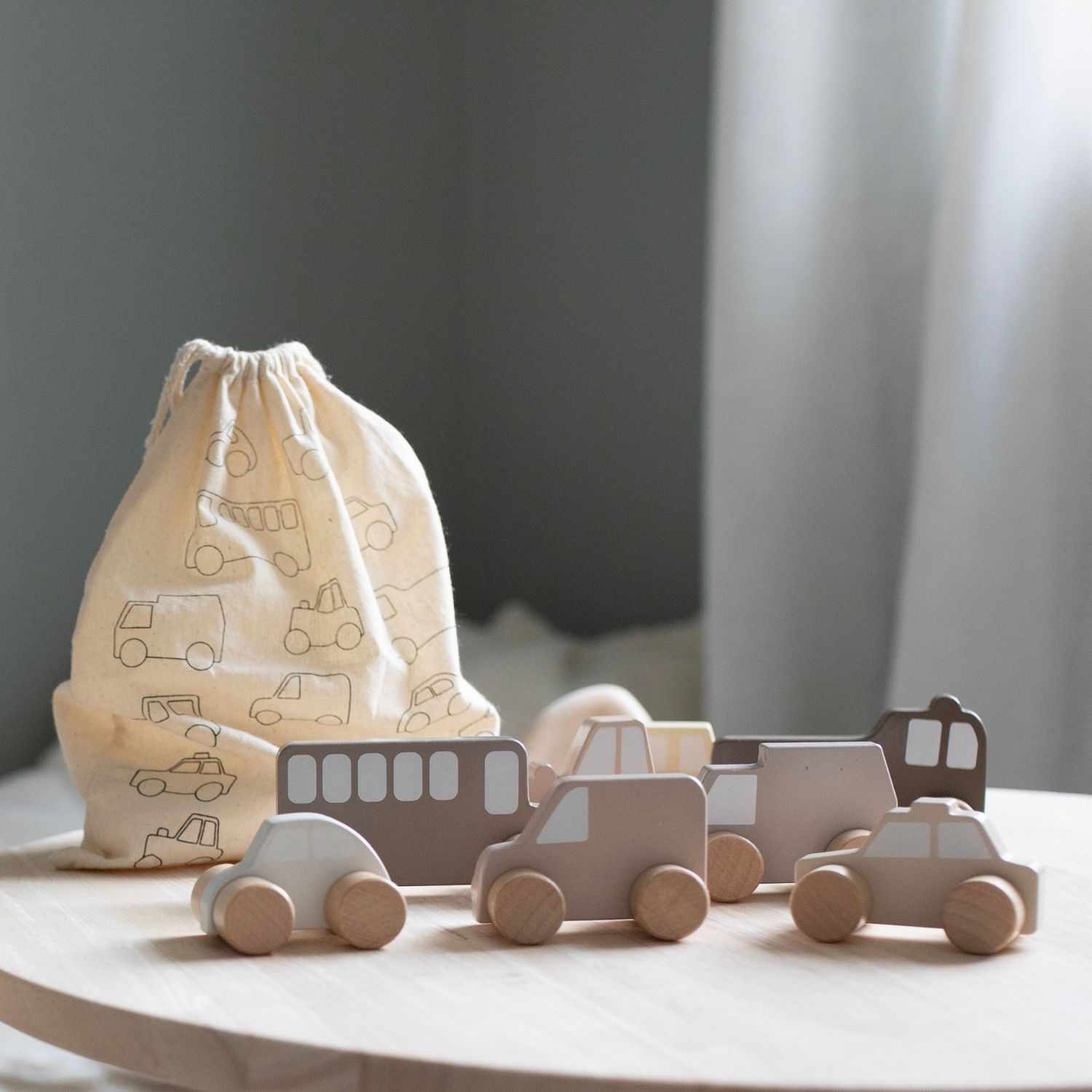 Mes premières voitures en bois Nature (Jabadabado) - Image 2