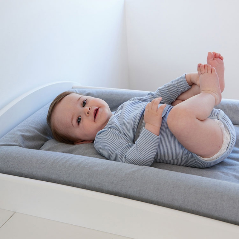 Matelas à langer Mat'Confort gris chiné (70 x 50 cm) (Candide) - Image 3