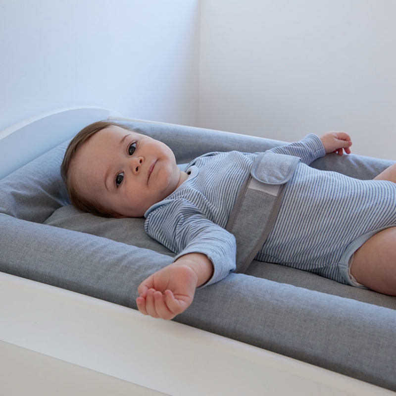 Matelas à langer Mat'Confort gris chiné (70 x 50 cm) (Candide) - Image 5