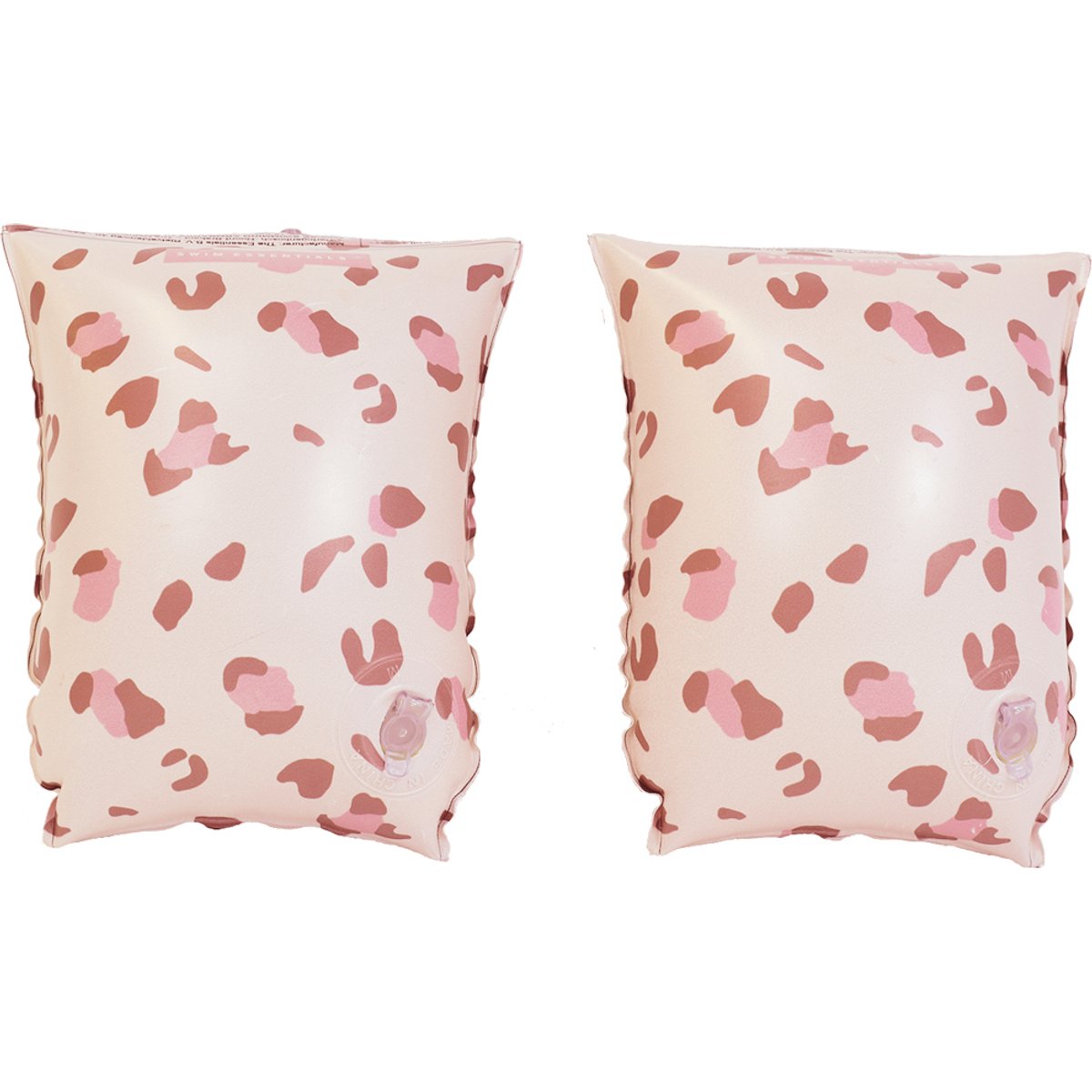 Brassards de natation Léopard vieux rose (2-6 ans)