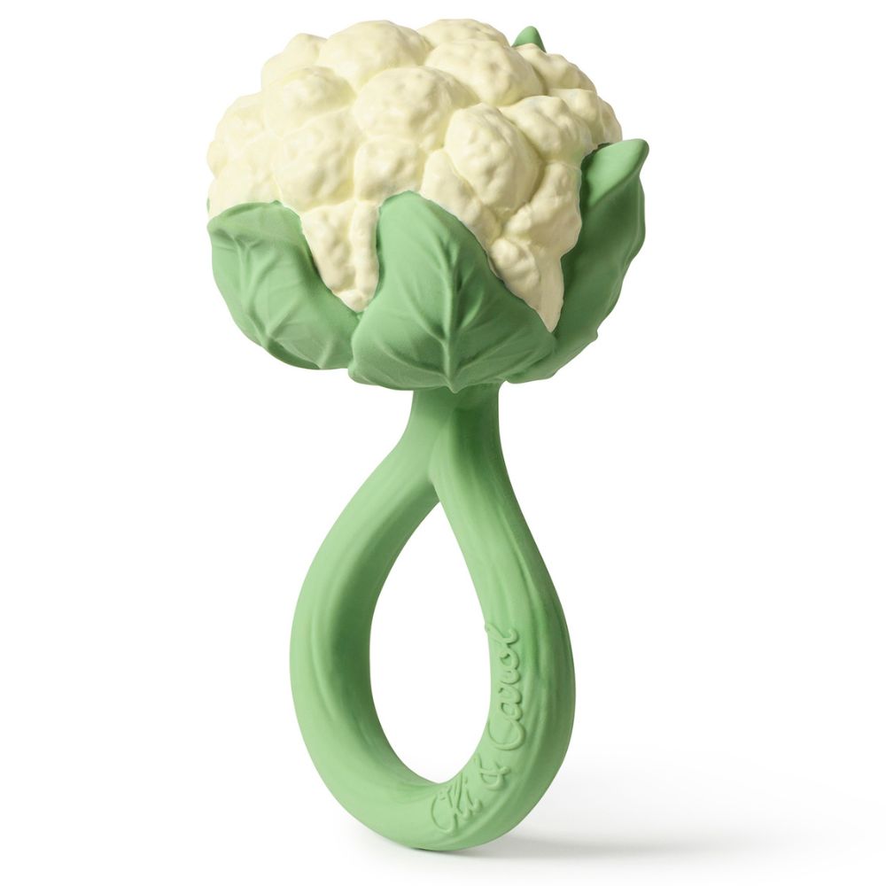 Hochet anneau de dentition 2 en 1 chou-fleur (Oli and Carol) - Image 5