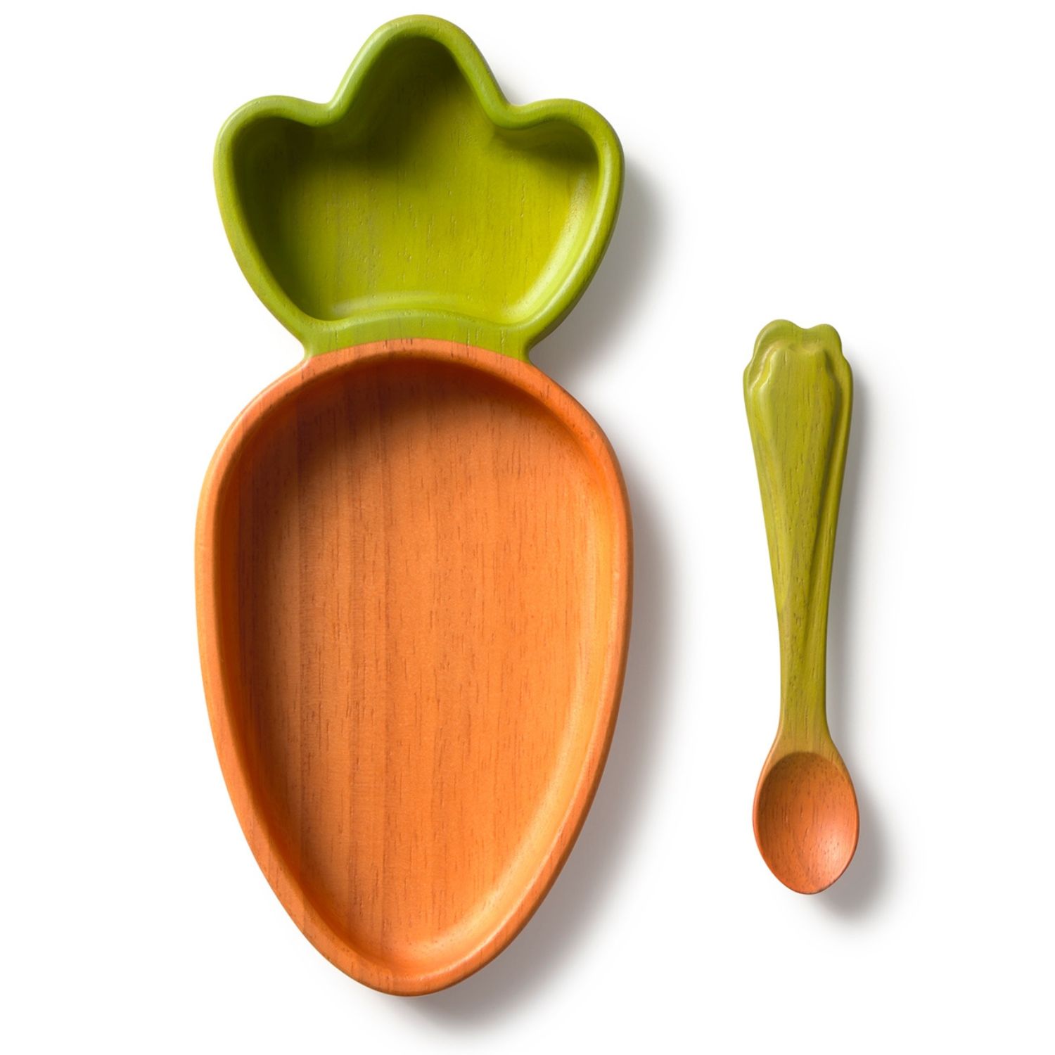 Oli and Carol - Set assiette et cuillère Cathy la carotte