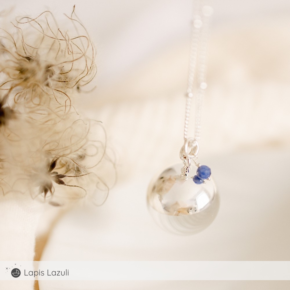 Bola de grossesse Equilibre chaîne personnalisable (plaqué argent 925) (Pleine Lune) - Image 5
