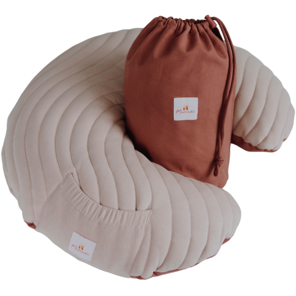 Coussin d'allaitement gonflable Liberty terracotta (Mumade) - Image 1