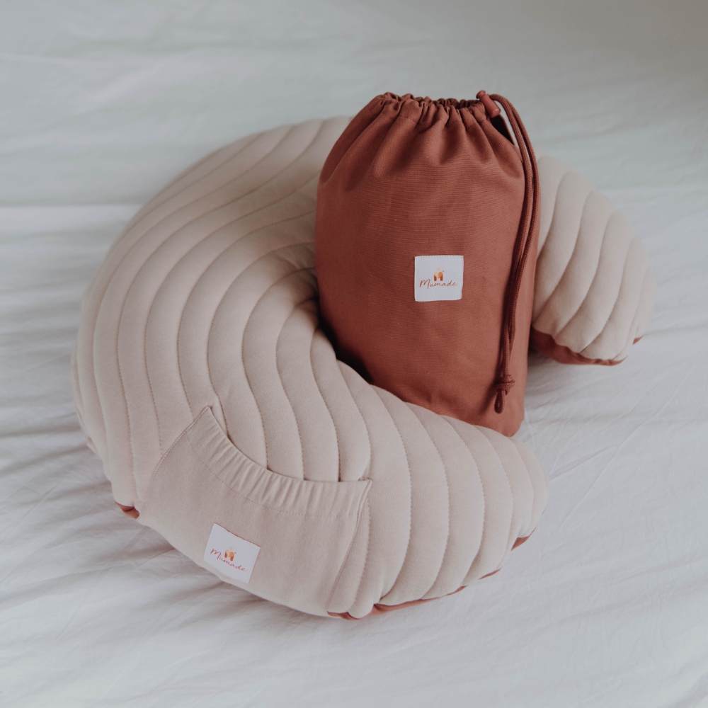 Coussin d'allaitement gonflable Liberty terracotta (Mumade) - Image 9