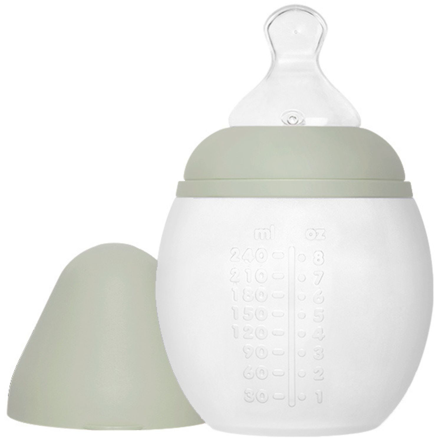 Biberon anti-colique en silicone Sauge (240 ml) (Elhée) - Couverture