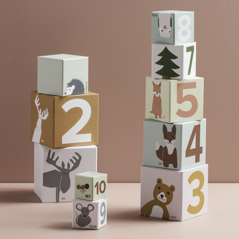 Cubes empilables Edvin (10 pièces) (Kid's Concept) - Image 2