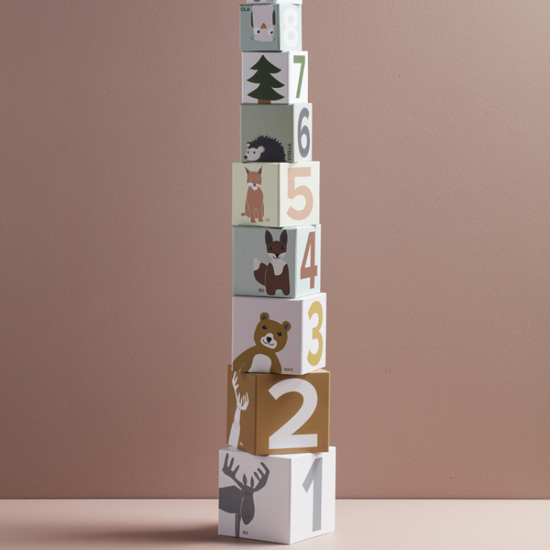 Cubes empilables Edvin (10 pièces) (Kid's Concept) - Image 3