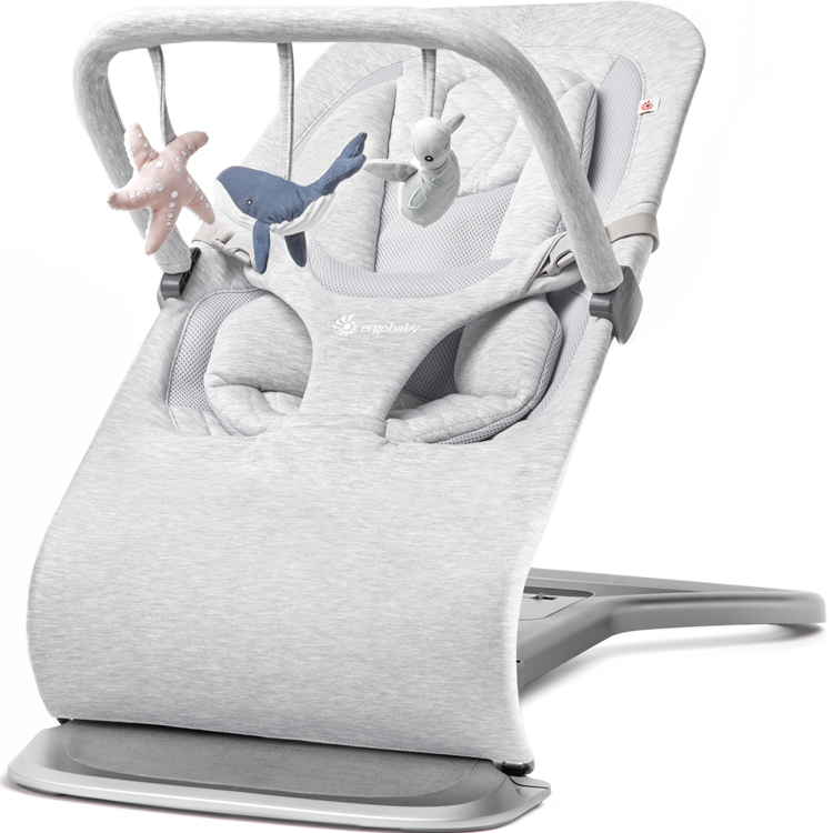 Arche de jeux pour transat Evolve 3 en 1 Ocean Wonders Grey (Ergobaby) - Image 3