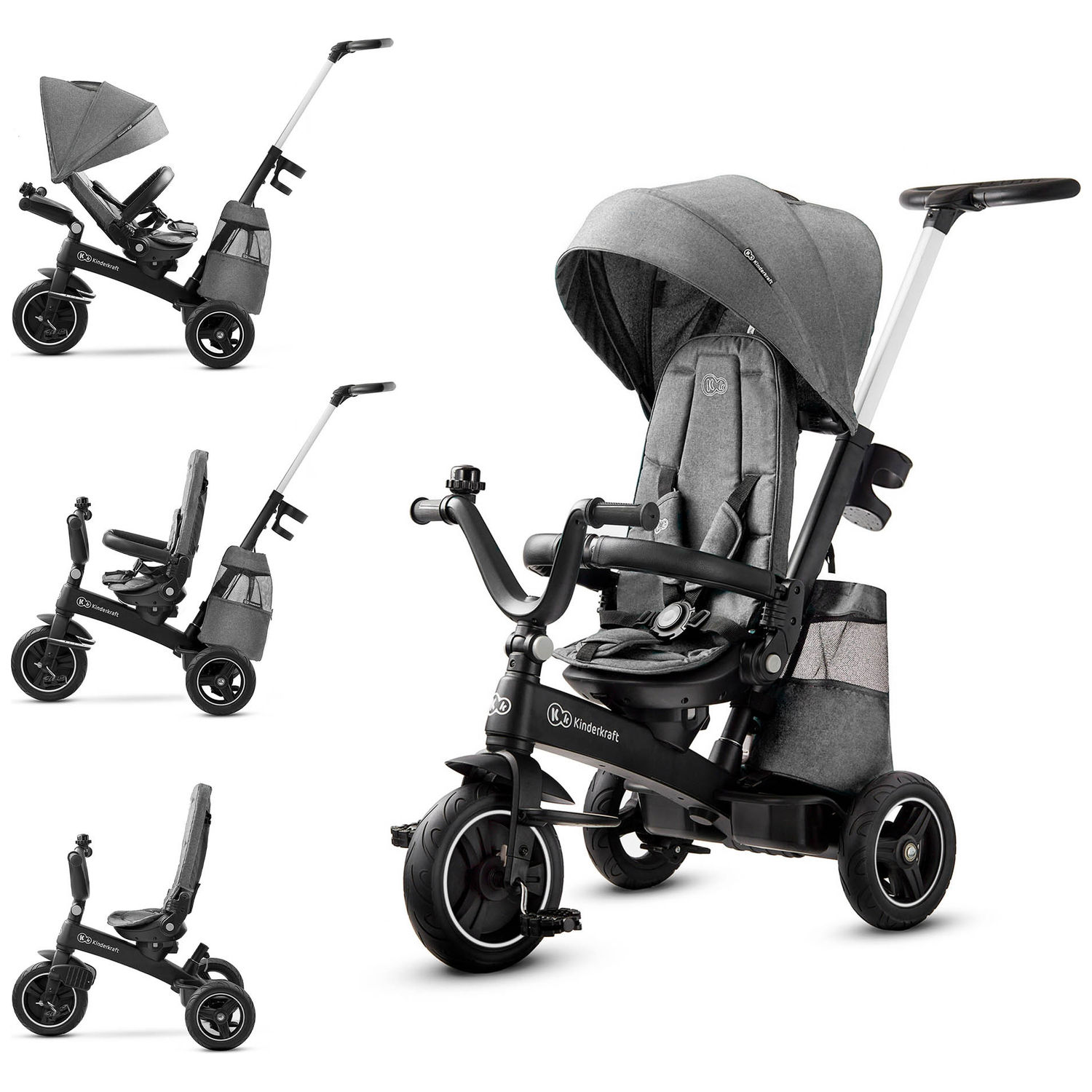 Tricycle évolutif Easytwist Platinium Grey
