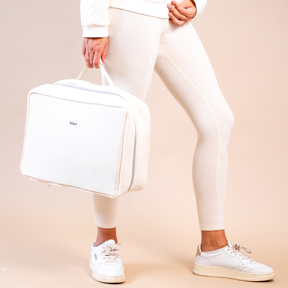 Valise de maternité crème (BEBEL) - Image 4