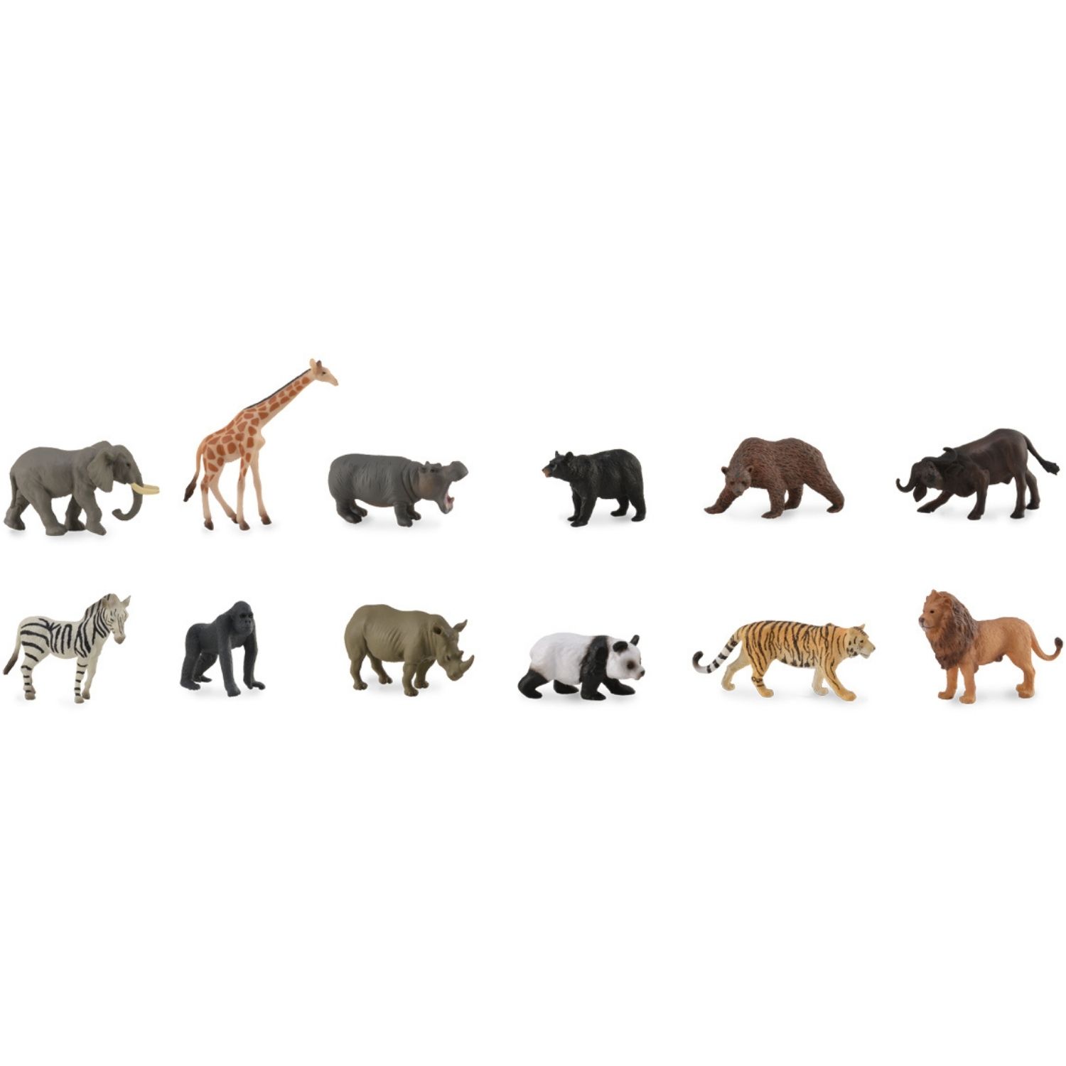 Set de 12 Animaux Sauvages (7-11 cm)