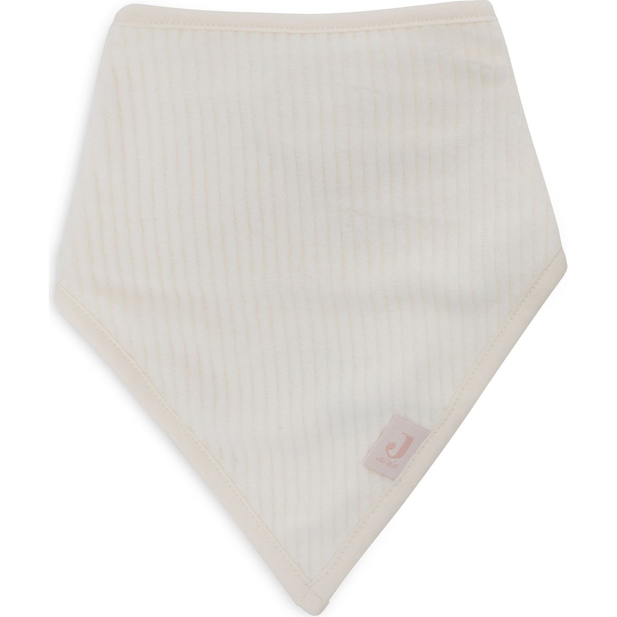 Lot de 2 bavoirs bandana Velvet Rib Wild Rose-Ivory (Jollein) - Image 5