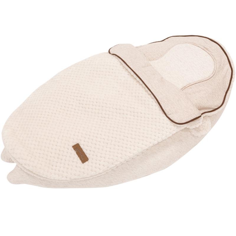 Coussin de grossesse et nid d'ange 2 en 1 Soft Nova beige (Domiva) - Image 7