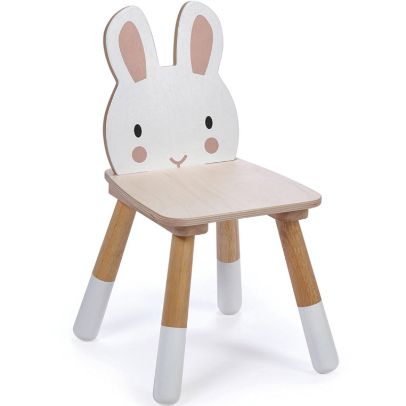 Chaise enfant lapin en bois (Tender Leaf) - Image 1