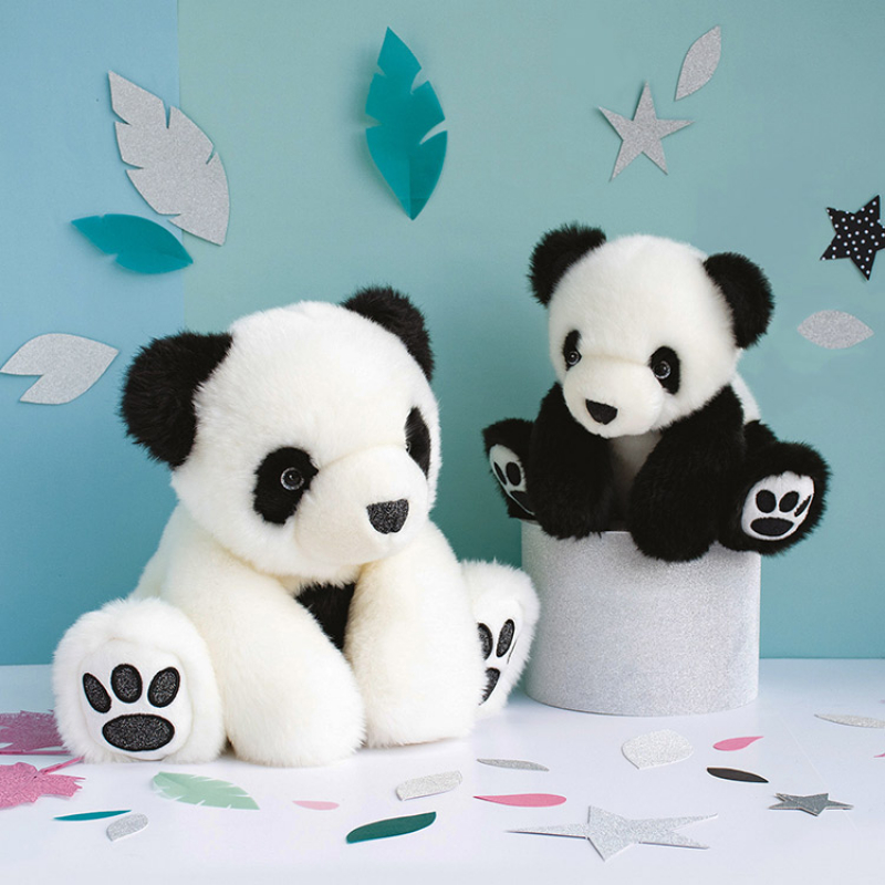 Peluche panda So Chic noir (25 cm) (Histoire d'Ours) - Image 4