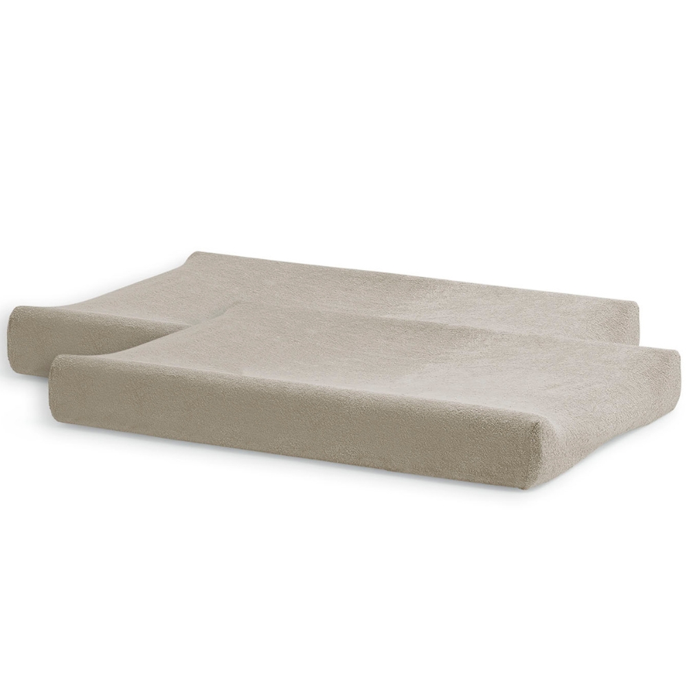Lot de 2 housses de matelas à langer en éponge Nougat (50 x 70 cm) (Jollein) - Image 1