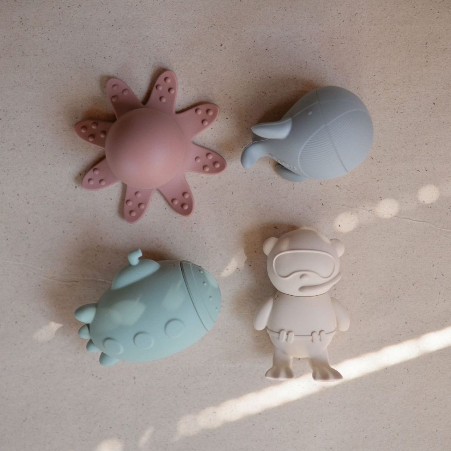 Lot de 4 jouets de bain Sealife (Mushie) - Image 3