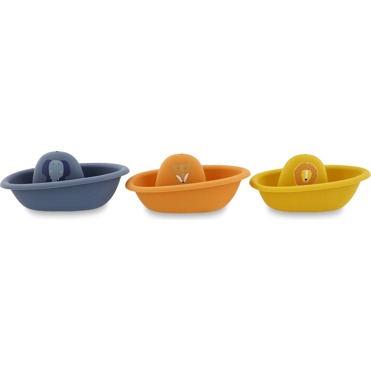 Jouets de bain bateaux empilables All animals (3 pièces) (Trixie) - Image 2