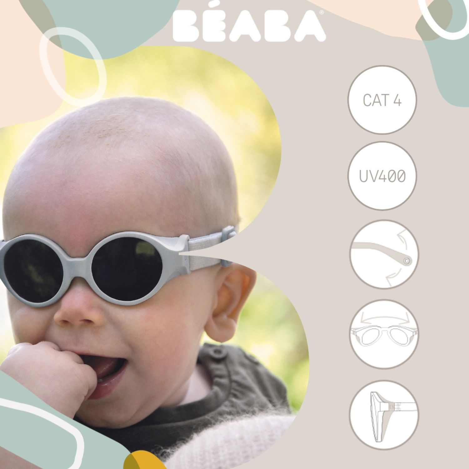 Lunettes de soleil bandeau Cacao (0-9 mois) (Béaba) - Image 1