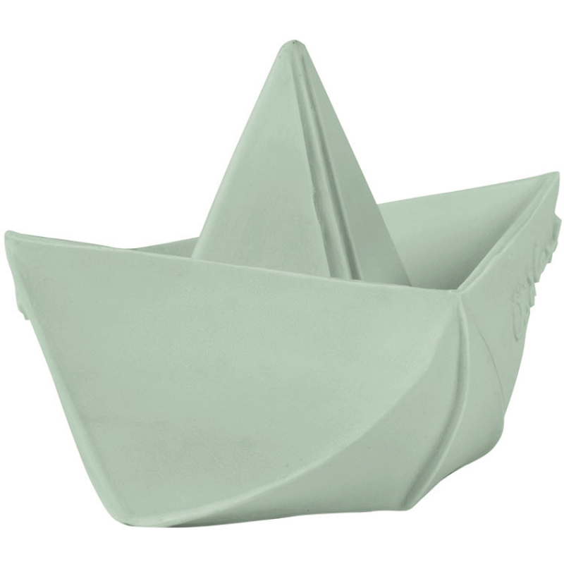 Jouet de bain bateau Origami latex d'hévéa mint (Oli and Carol) - Image 7