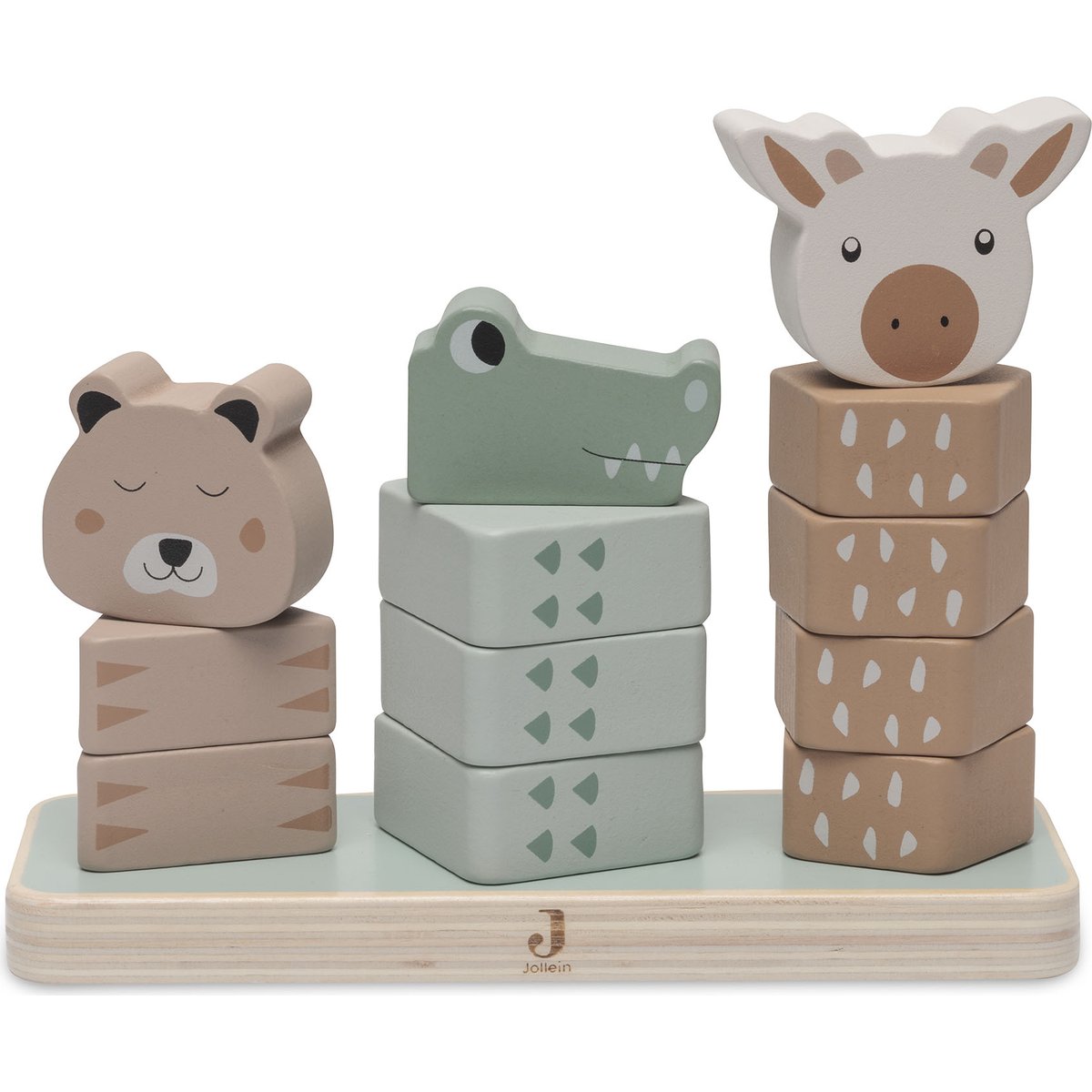 Animaux à empiler en bois Jungle Jambo
