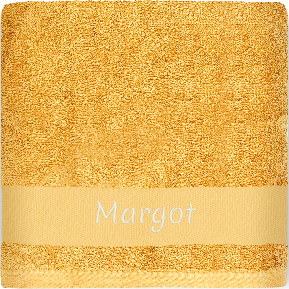 Serviette de bain chat caramel personnalisable (70 x 140 cm) (L'oiseau bateau) - Image 1