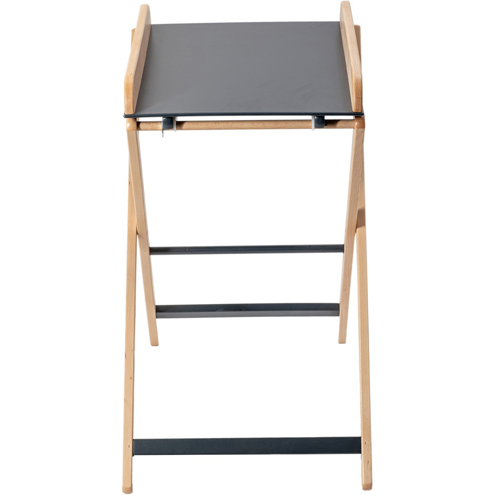 Table à langer pliante Jade bois massif hybride anthracite (Combelle) - Image 5