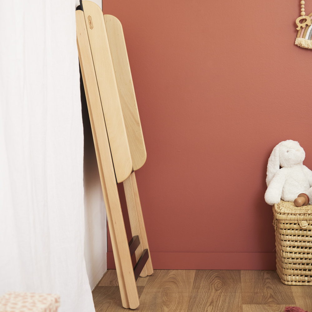 Table à langer pliante Jade bois massif hybride anthracite (Combelle) - Image 4