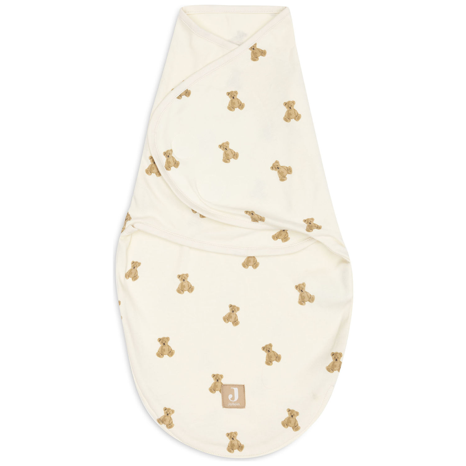 Jollein - Couverture d'emmaillotage Mini Teddy Bear (0-3 mois)