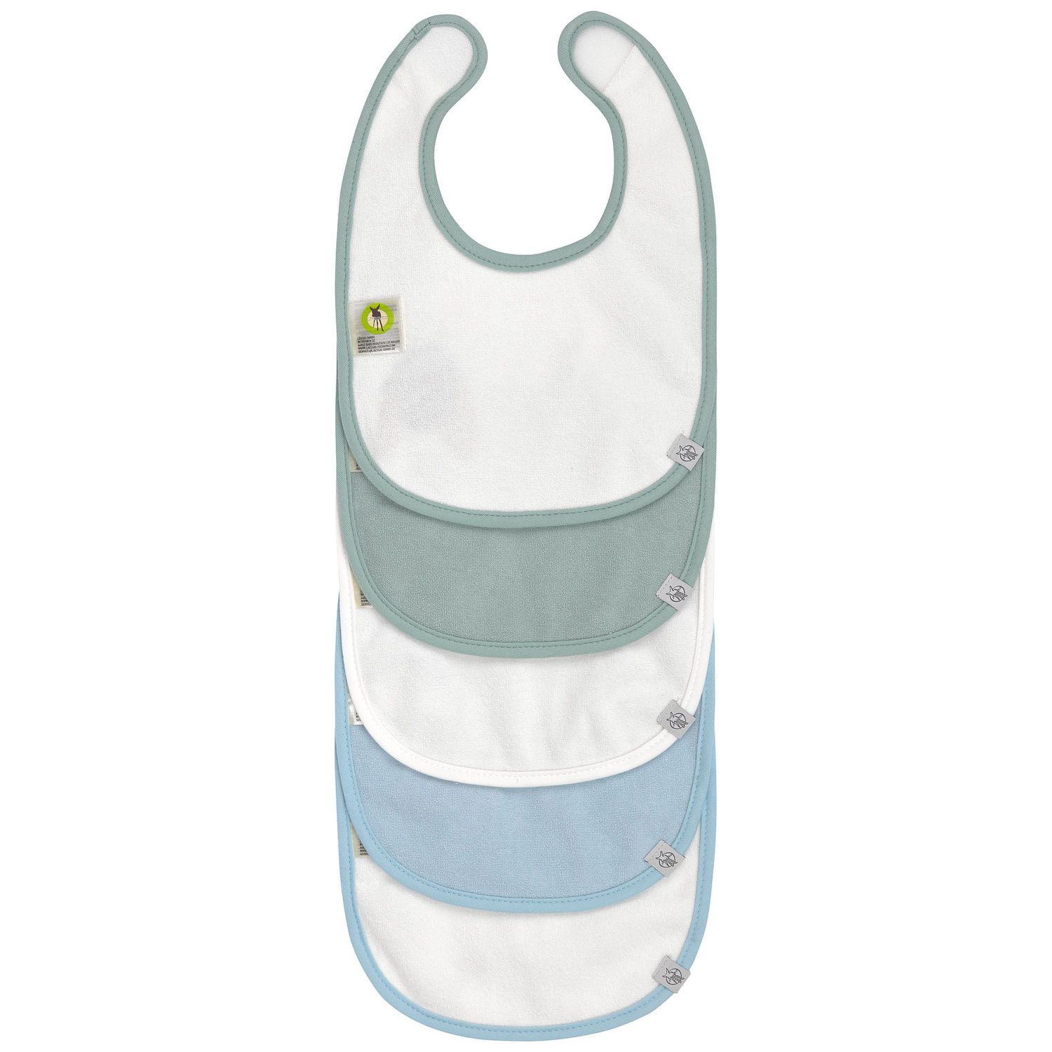 Lot de 5 bavoirs coton bio Tiny Team Chien (Lassig) - Image 5