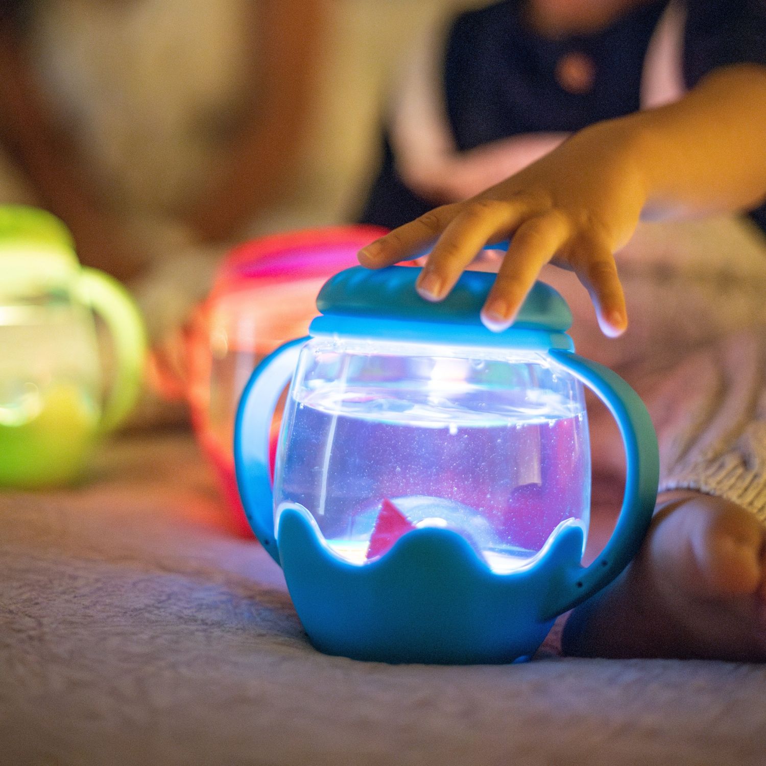 Mini jarre sensorielle bleu (Glo Pals) - Image 2