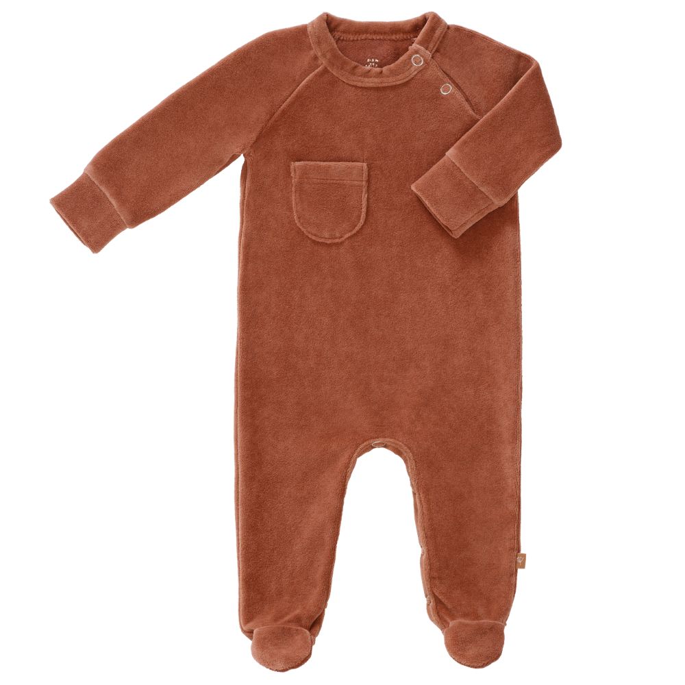 Pyjama en velours bio Copper (naissance : 50 cm) (Fresk) - Couverture