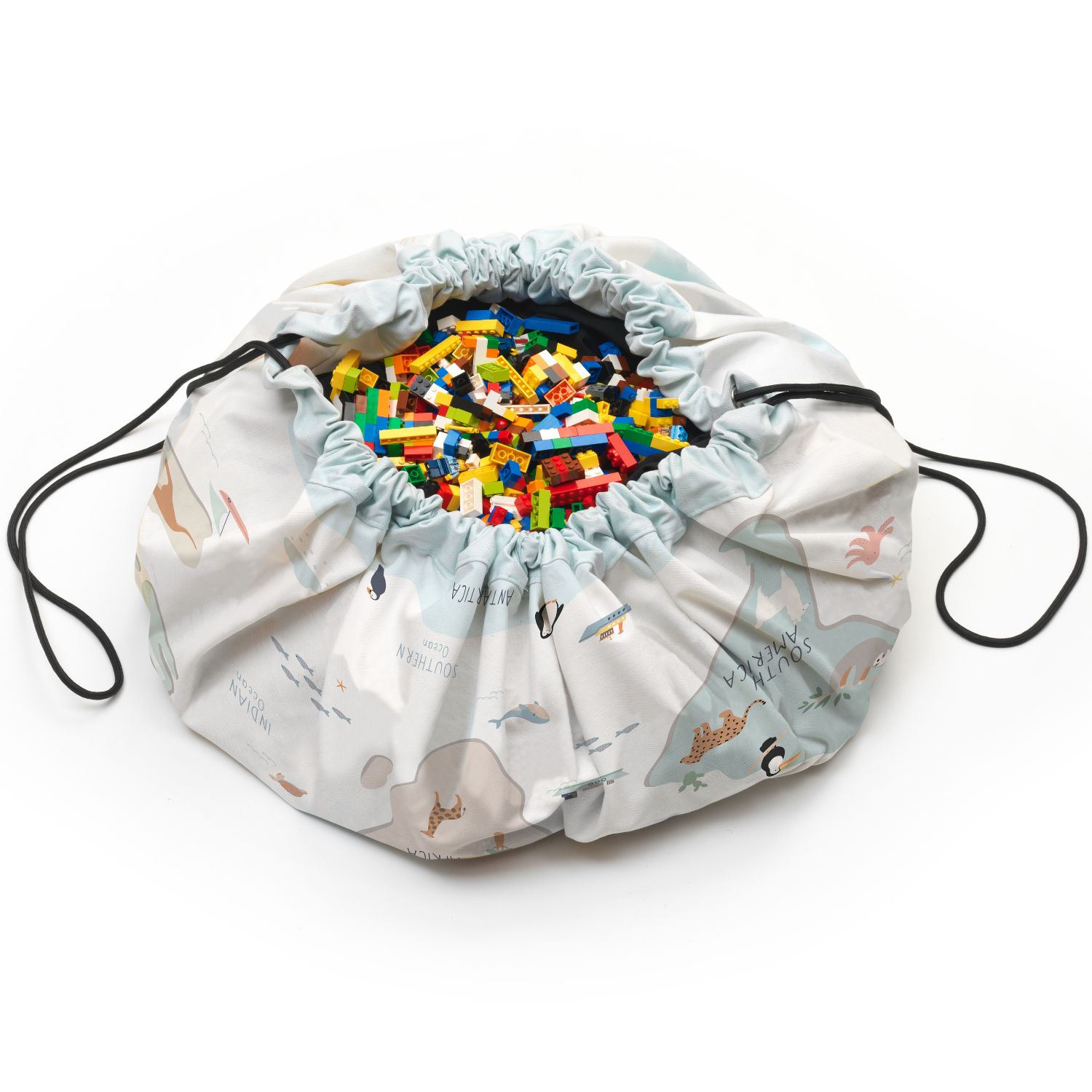 Sac à jouet 2 en 1 réversible Noomad Original Worldmap (Play & Go) - Image 5