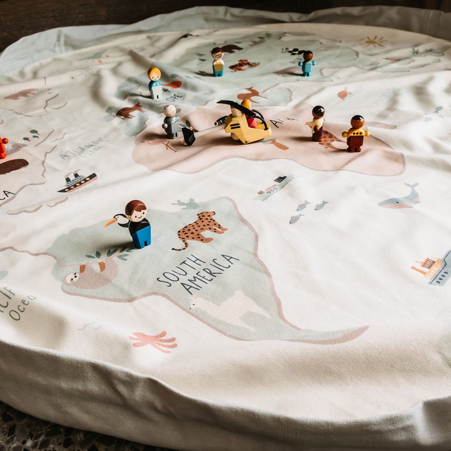 Sac à jouet 2 en 1 réversible Noomad Original Worldmap (Play & Go) - Image 2