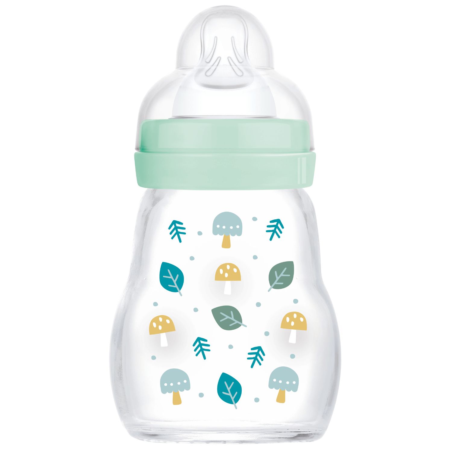 Mam - Biberon verre 170 ml Pattern fruit menthe - Tétine Débit 1