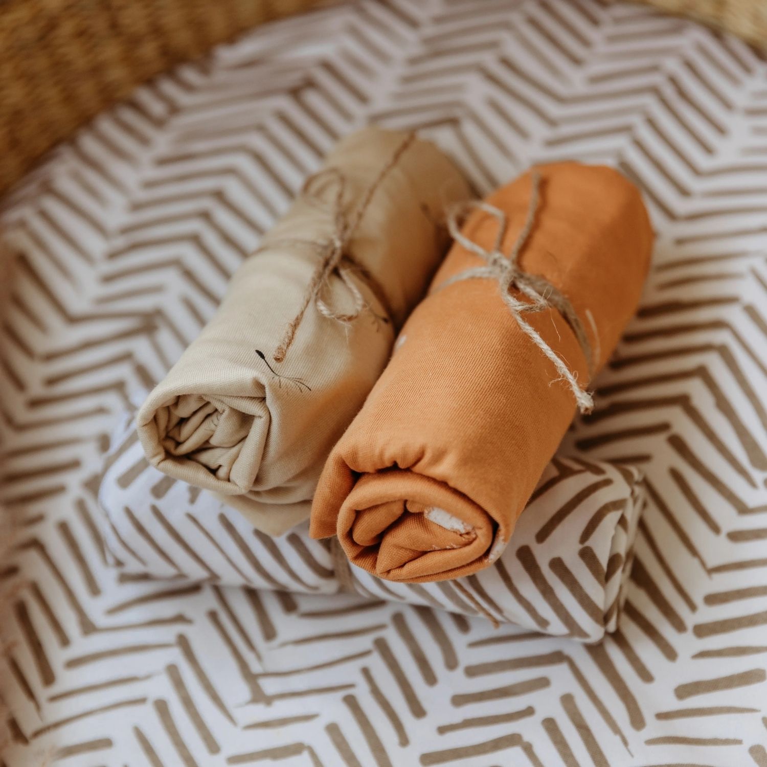 Lot de 3 housses de matelas à langer Boho (40 x 80 cm) (Yunioo) - Image 1