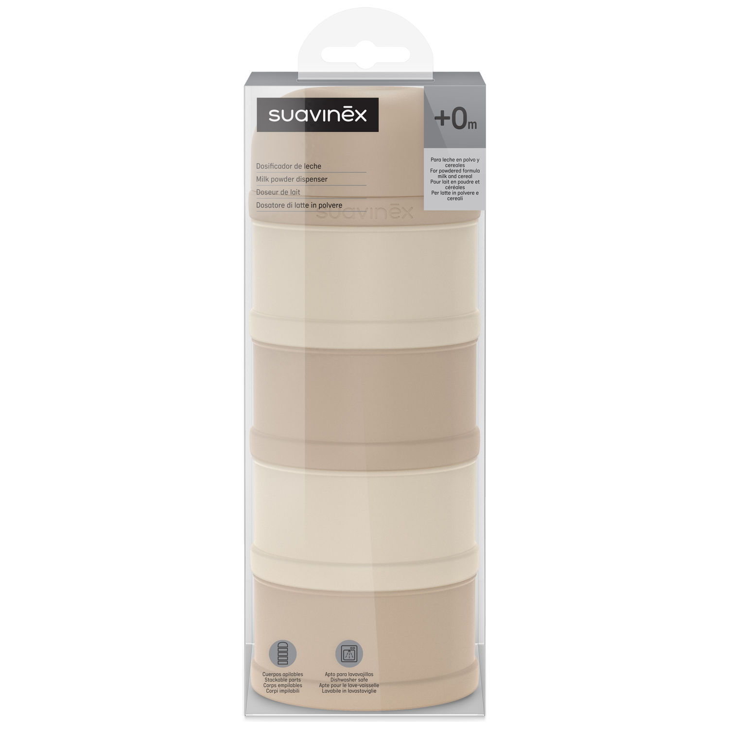 Boîte doseuse 4 compartiments Wonderland beige (Suavinex) - Image 1
