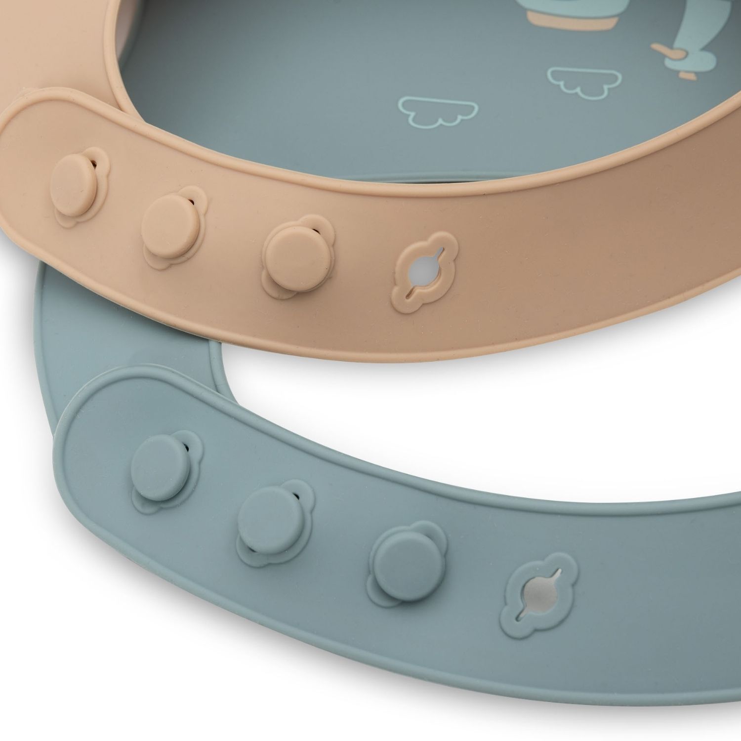 Lot de 2 bavoirs en silicone On the Go (Jollein) - Image 3