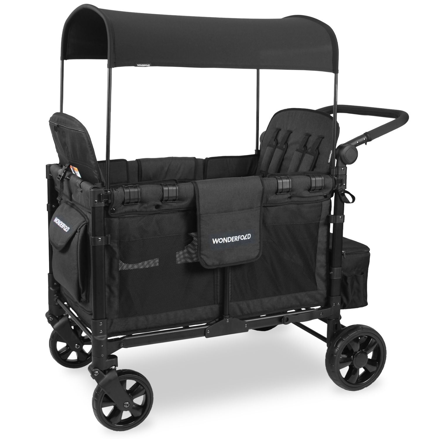 Chariot de transport enfant W4 Elite Volcano Black (4 places)