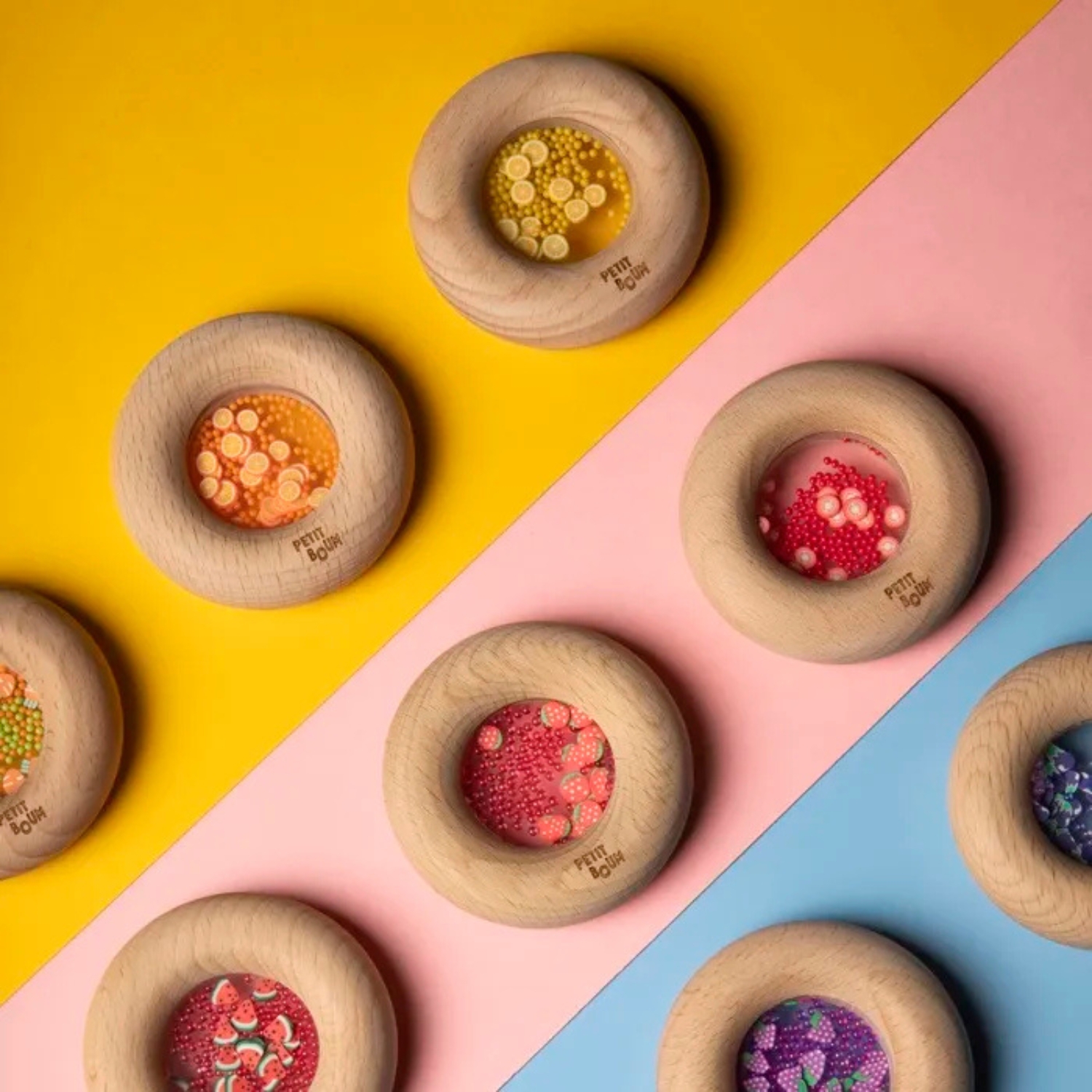 Hochet sensoriel Sensory Donut citrons (Petit Boum) - Image 6