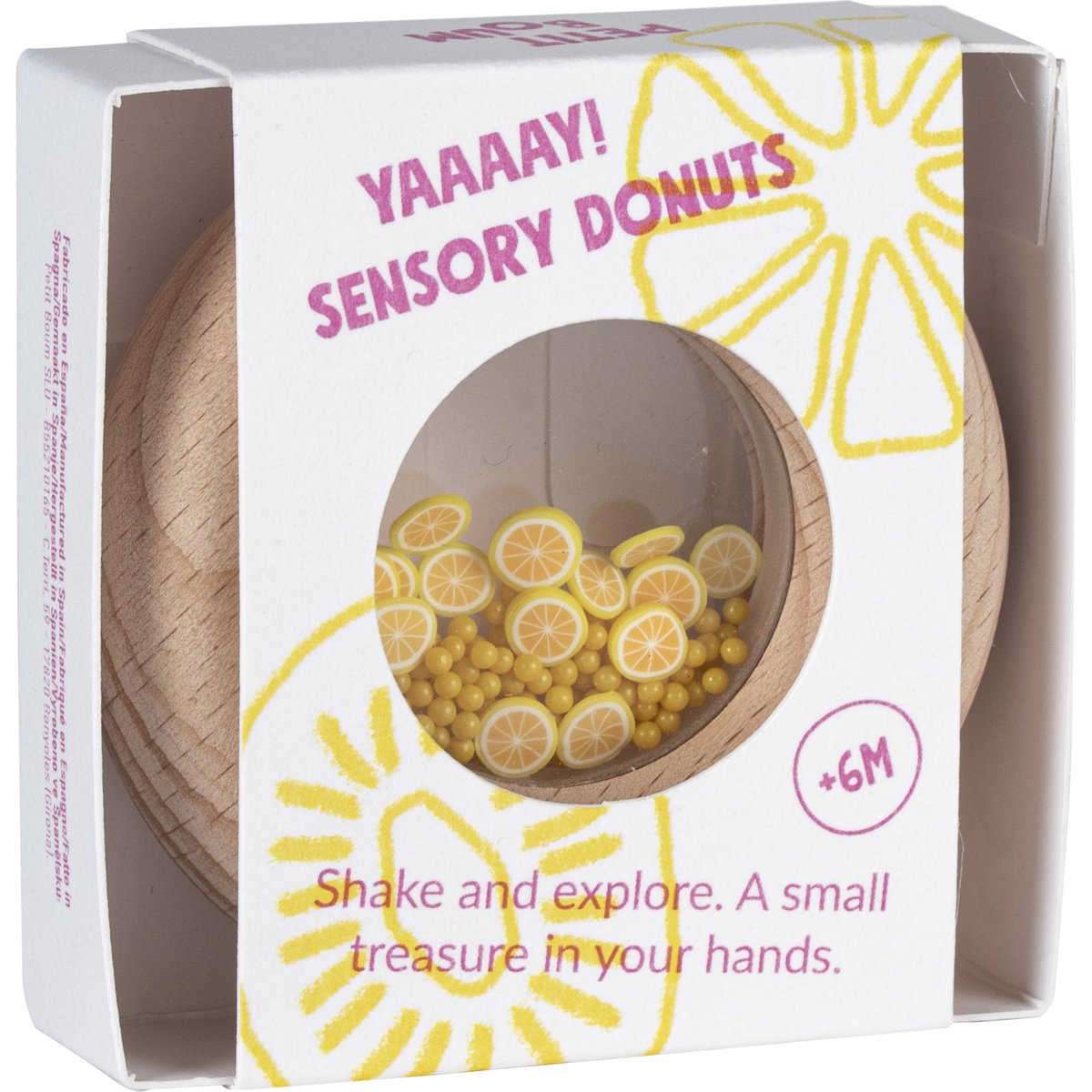 Hochet sensoriel Sensory Donut citrons (Petit Boum) - Image 7