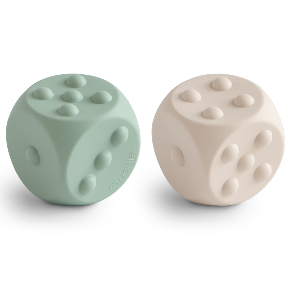 Lot de 2 balles sensorielles Cambridge blue-Shifting sands (Mushie) - Image 1