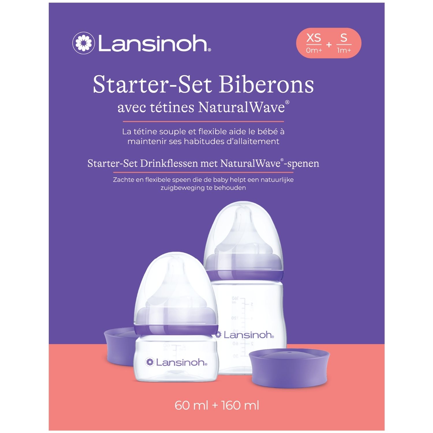 Coffret de naissance biberons et tétines Natural Wave® (60-160 ml) (Lansinoh) - Image 5