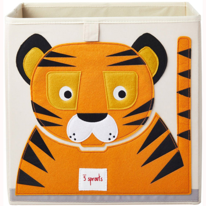 Cube de rangement en tissu Tigre