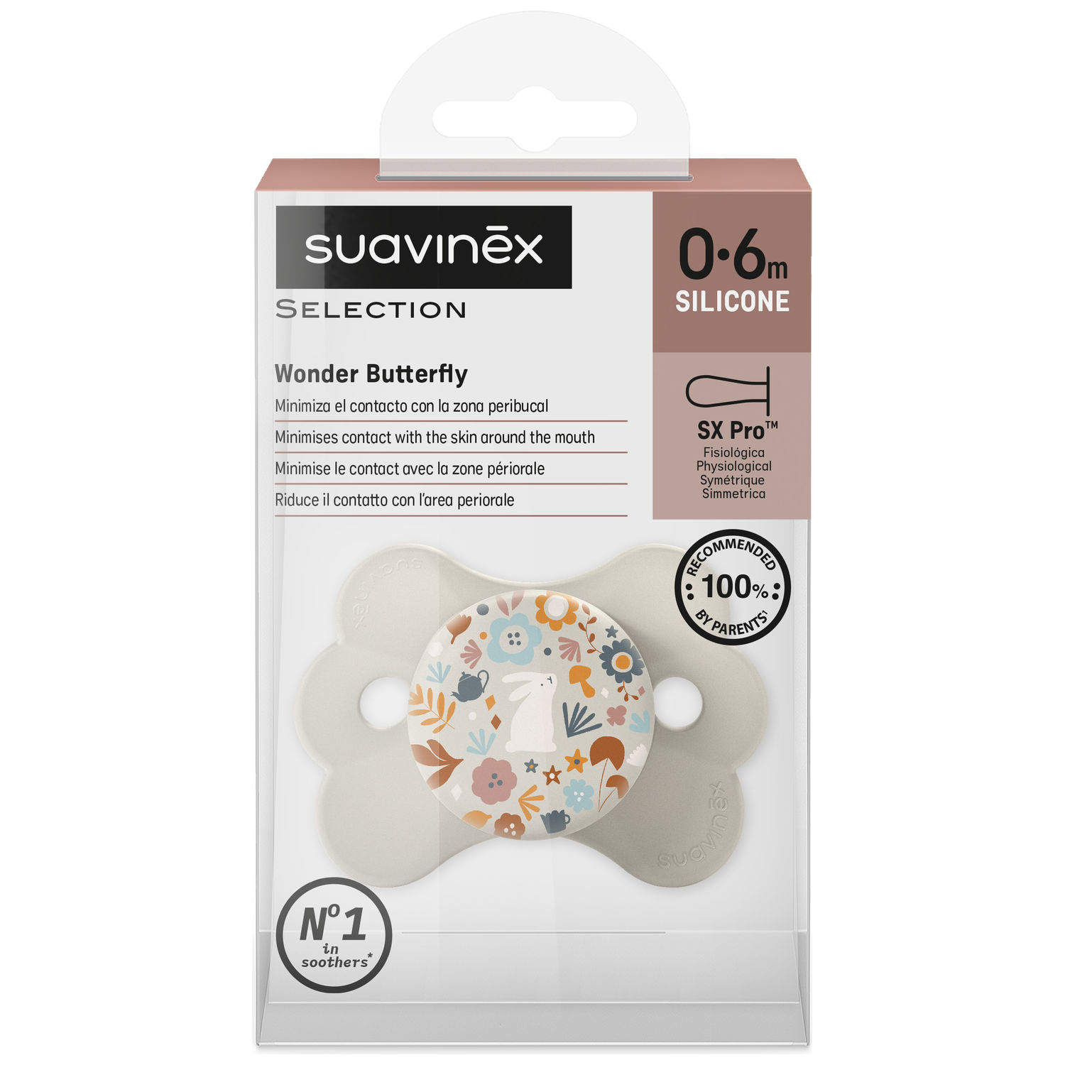 Sucette symétrique SXPro Wonderland Beige (0-6 mois) (Suavinex) - Image 7