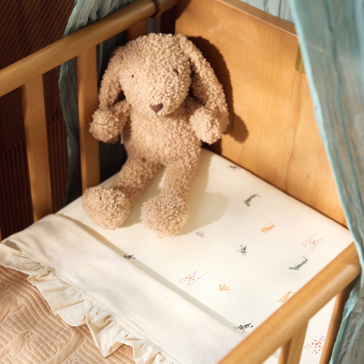 Drap housse en jersey Jungle Jambo (40 x 80 cm) (Jollein) - Image 1